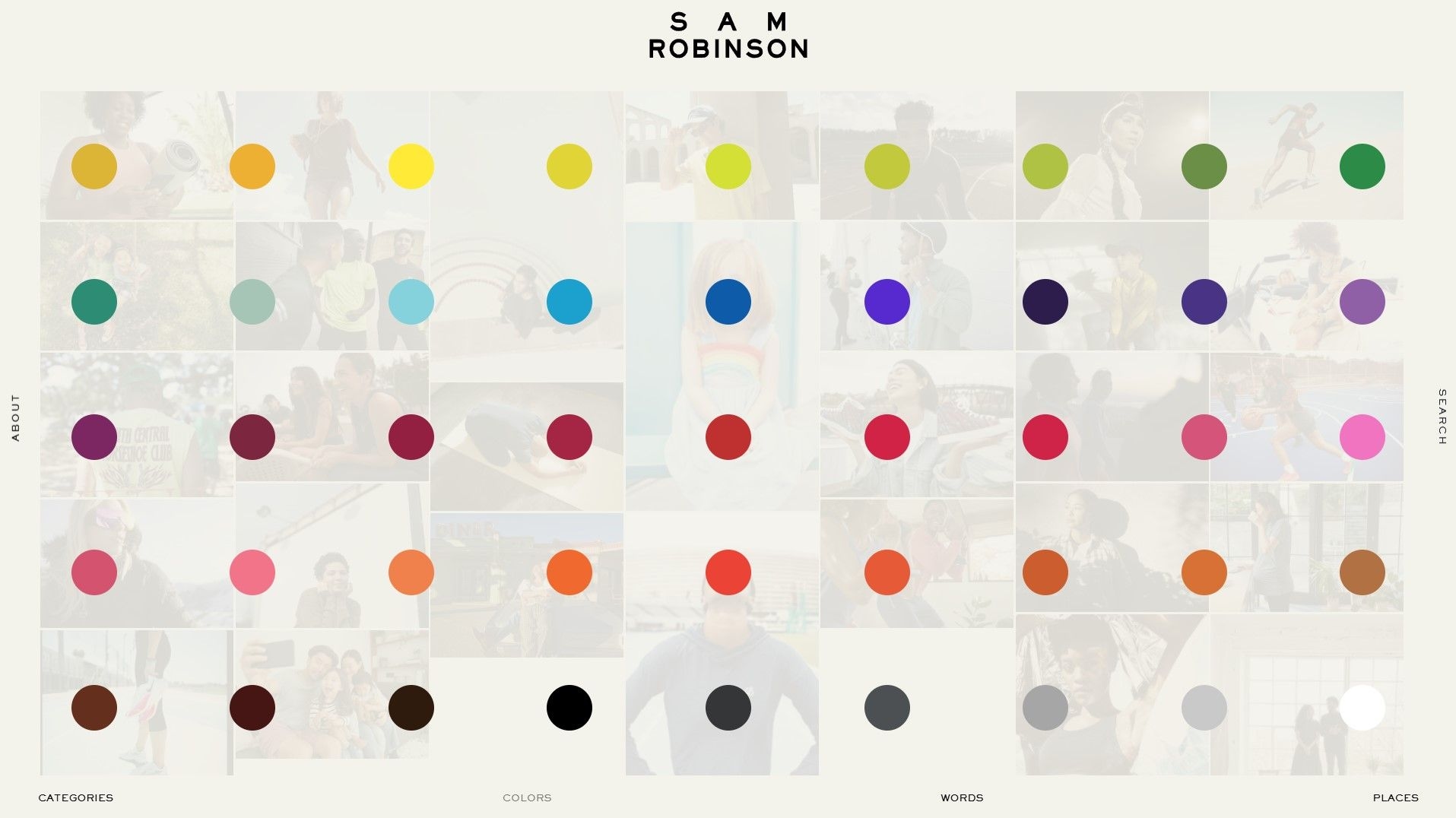 Search Sam Robinson - Colours